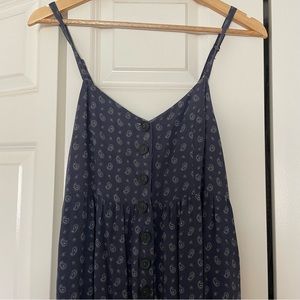 Urban Outfitters front button wide leg jumpsuit